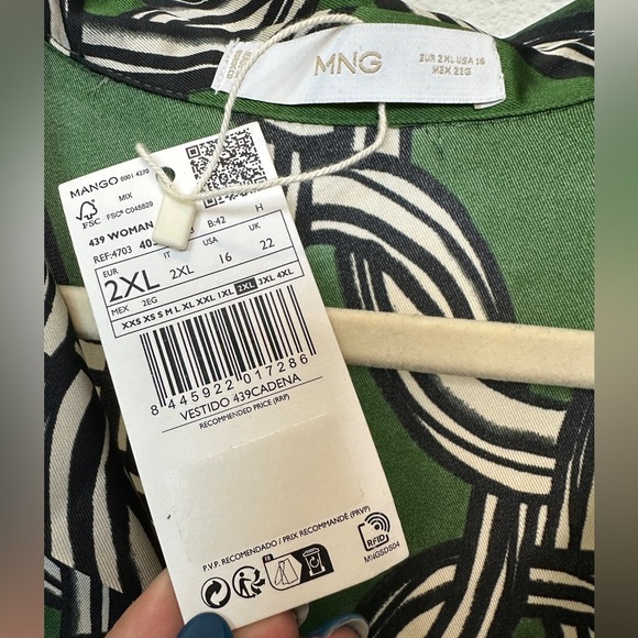 Mango | Chain Print Dress - Picture 5 of 5